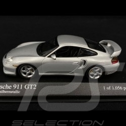 Porsche 911 GT2 type 996 Mk1 2000 metallic polar grey 1/43 Minichamps 430060126