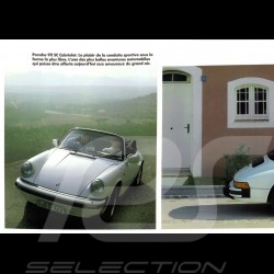 Porsche Brochure 911 SC Cabriolet in french