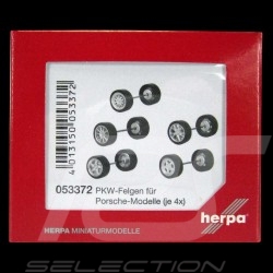 Sets de Jantes Porsche de rechange 1/87 Herpa 053372