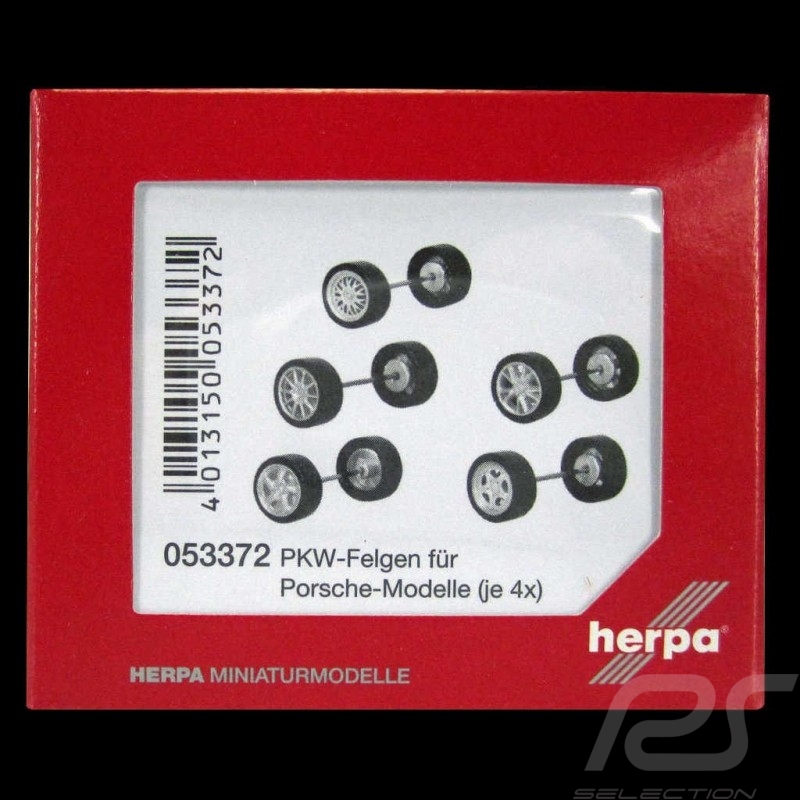 Sets de Jantes Porsche de rechange 1/87 Herpa 053372