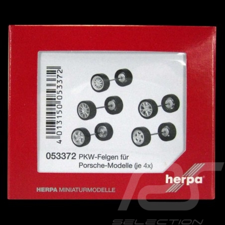 Porsche spare wheel sets 1/87 Herpa 053372