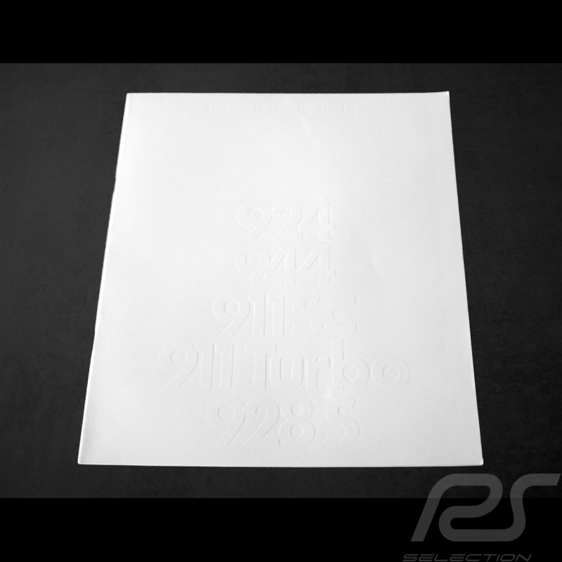 Porsche Brochure Range Porsche 1982 07/1982 Special edition in french WVK104130
