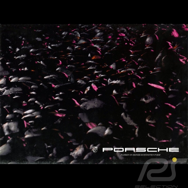 Brochure Porsche Gamme Porsche 1985 Poster dépliant en allemand WVK131010