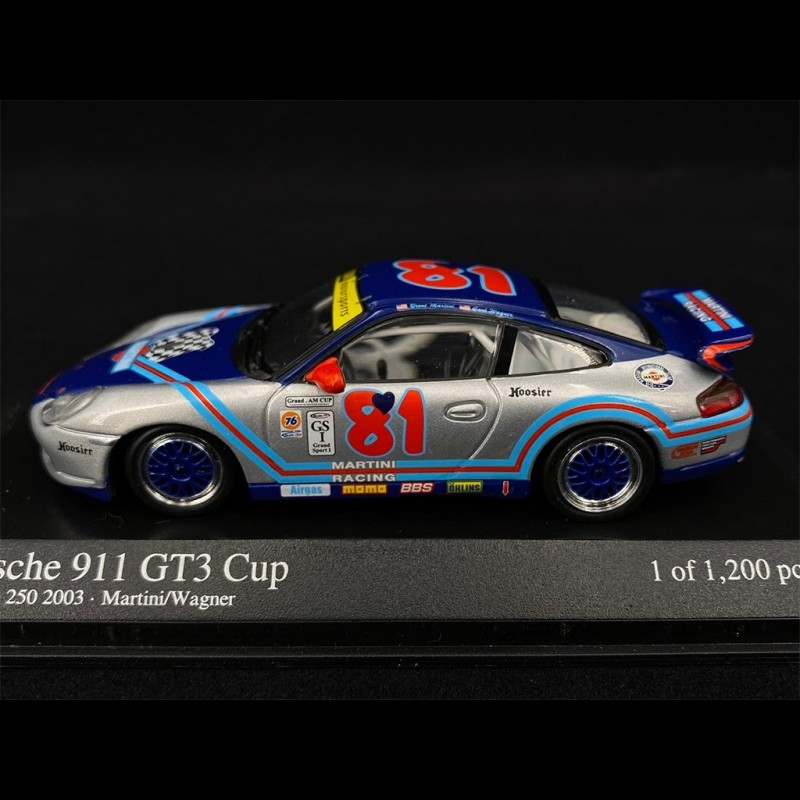 Porsche 911 GT3 Cup Type 996 n° 81 Martini Daytona 250 2003 1/43