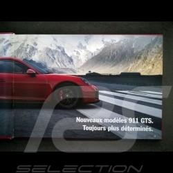 Brochure Porsche Nouveaux modèles 911 GTS Toujours plus déterminés type 991 phase 2 Mailing 10/2016 in french WSRC160101S230