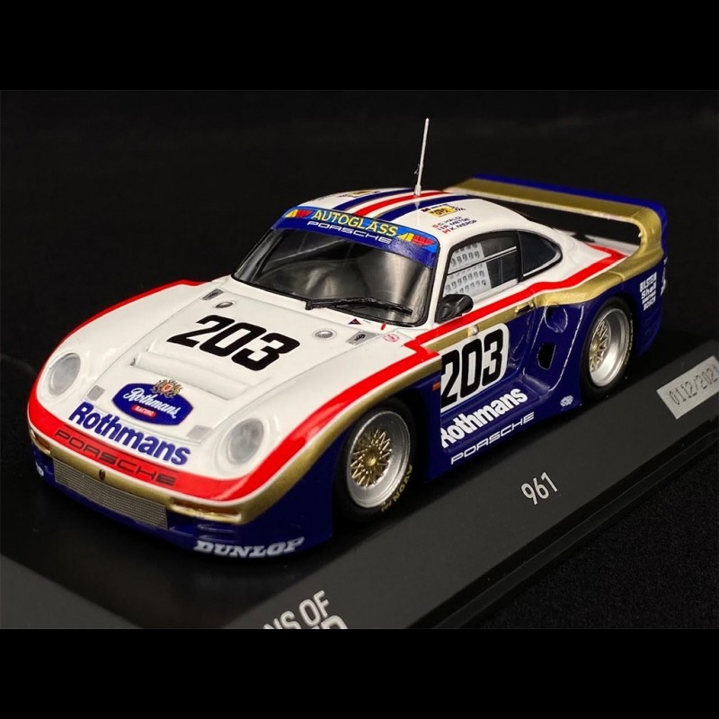 Porsche 961 Rothmans n° 203 24h Le Mans 1987 1/43 Spark WAP0209610MKED