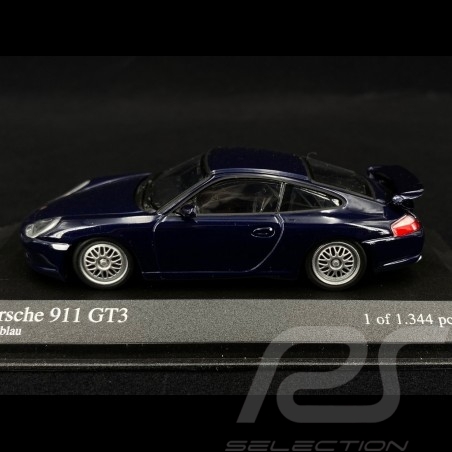 Porsche 911 GT3 type 996 1999 blue metallic 1/43 Minichamps 430068007