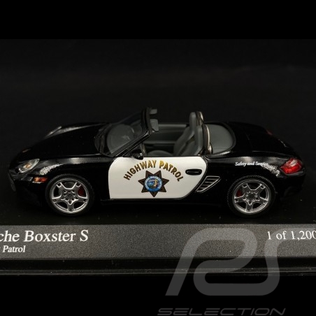 Porsche Boxter Spider Police Highway Patrol 2005 1/43 Minichamps 400065692