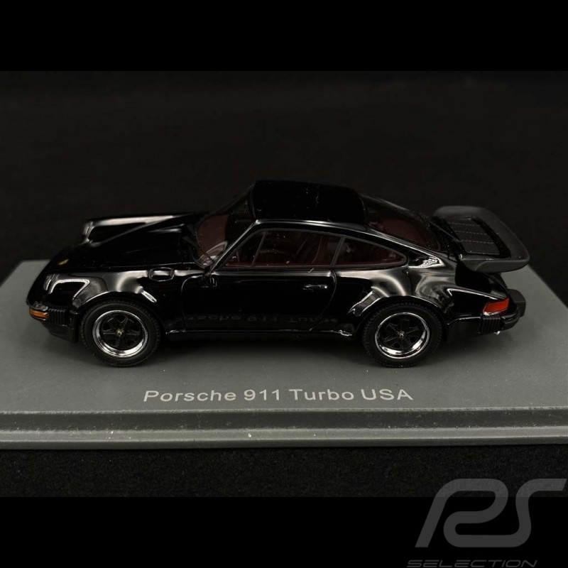 Porsche 911 Turbo type 930 modèle USA 1985 noire 1/43 Neo 43255