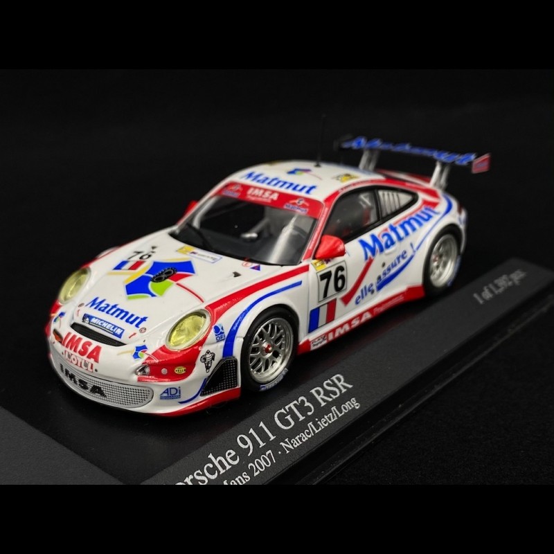 Porsche 997 GT3 RSR N°76 - Vainqueur LMGT2 Le Mans 2007 - Spark 1/43 - Modèle Neuf