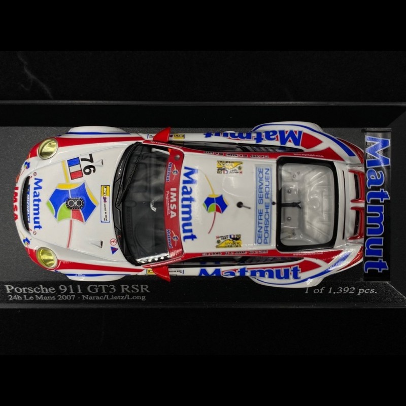Porsche 911 GT3 RSR Type 997 N° 76 Vainqueur De Classe 24h Le Mans 2007 143 Spark S1903