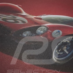 Poster Ferrari 412P Red 24 hours of Daytona 1967 Limited Edition