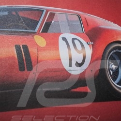 Poster Ferrari 250 GTO Bleu Targa Florio 1964 Edition Limitée