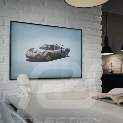 Porsche 804 Grosser Preis von Frankreich reproduction d'une affiche originale de Erich Strenger