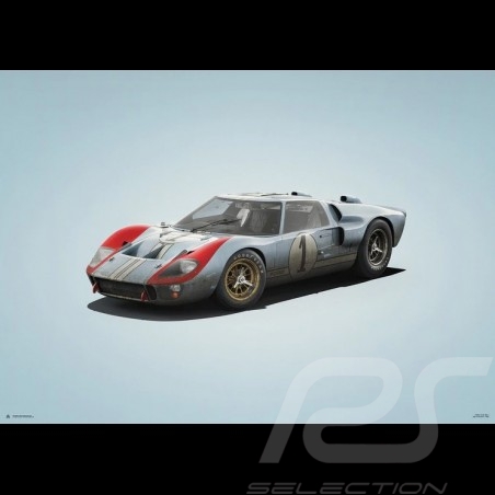 Porsche 804 Grosser Preis von Frankreich reproduction d'une affiche originale de Erich Strenger