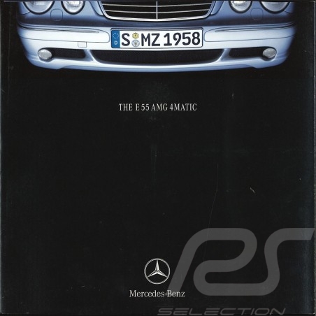 Mercedes Broschüre Mercedes - Benz E 55 AMG 4MATIC 06/2001 in englisch AGZZ4021-02
