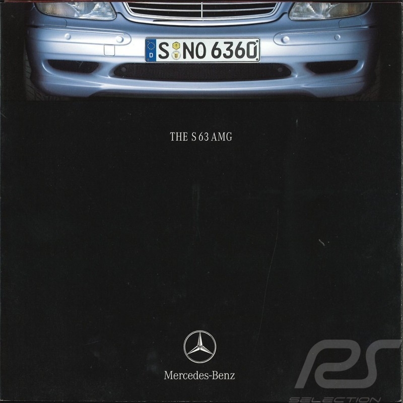 Brochure Mercedes - Benz S 63 AMG 06/2001 en anglais english englisch  AGZZ4022-02