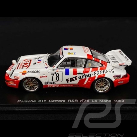 Porsche 911 Carrera RSR type 964 n° 78 Le Mans 1993 1/43 Spark S2078