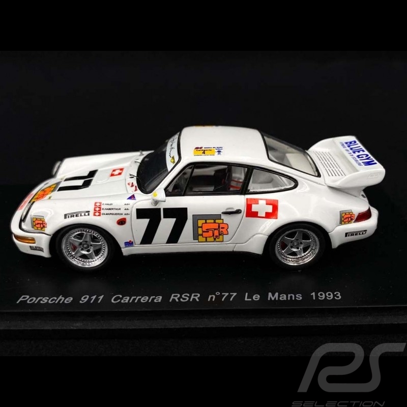 Porsche 911 Carrera RSR type 964 n° 77 Le Mans 1993 1/43 Spark S2079