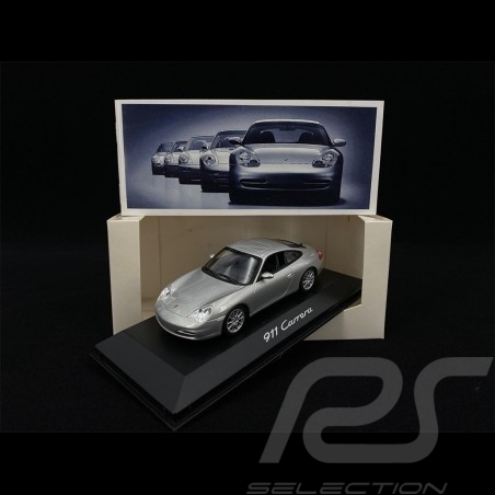 Porsche 911 Carrera Type 996 2001 Argent Polaire  polar silver silber1/43 Schuco WAP02003697