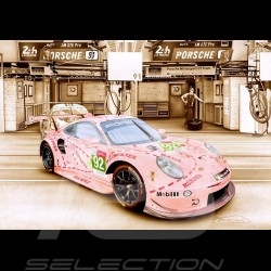Porsche 804 Grosser Preis von Frankreich reproduction d'une affiche originale de Erich Strenger