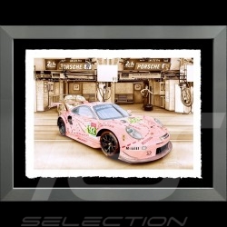 Porsche 804 Grosser Preis von Frankreich reproduction d'une affiche originale de Erich Strenger