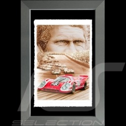 Porsche 804 Grosser Preis von Frankreich reproduction d'une affiche originale de Erich Strenger