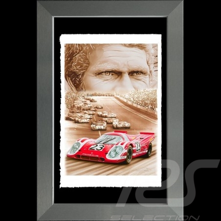 Porsche 804 Grosser Preis von Frankreich reproduction d'une affiche originale de Erich Strenger