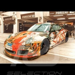 Porsche 804 Grosser Preis von Frankreich reproduction d'une affiche originale de Erich Strenger