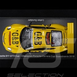 Porsche 911 GT3 Cup n° 2 Winner Carrera Cup Scandinavia 2018 1/43 Spark S8501