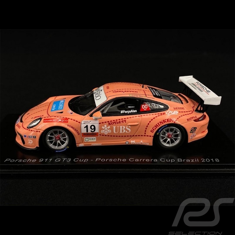 Porsche 911 GT3 Cup n° 19 Carrera Cup Brazil 2018 1/43 Spark S8503