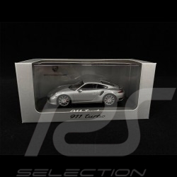 Porsche 911 type 991 Turbo Coupé 2014 silver 1/43 Minichamps WAP0203660E