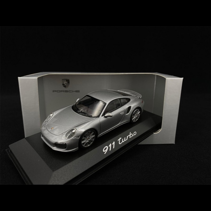 Porsche 911 type 991 Turbo Coupé 2014 silver 1/43 Minichamps WAP0203660E