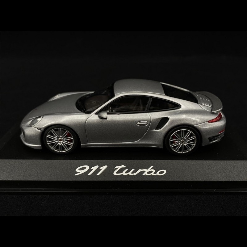 Porsche 911 type 991 Turbo Coupé 2014 silver 1/43 Minichamps 