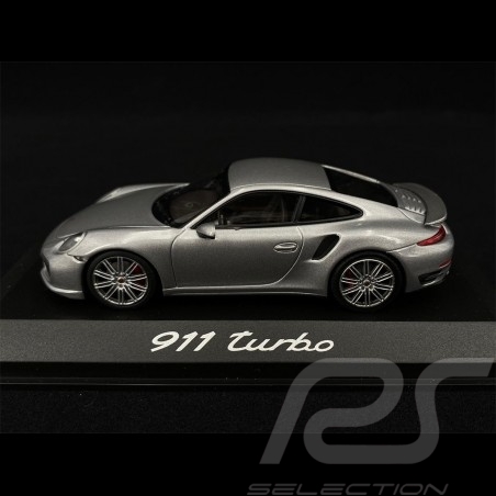 Porsche 911 type 991 Turbo Coupé 2014 argent silver silber 1/43 Minichamps WAP0203660E
