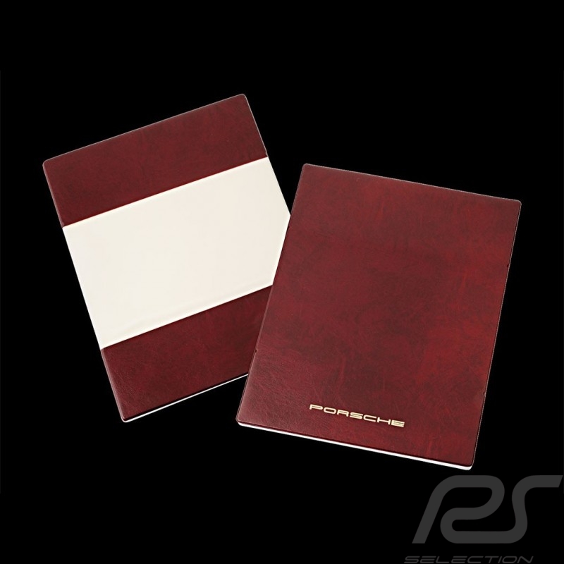Etui pour livre de bord Porsche board folder case Bordmappe 911 / 914 / 924 / 944 / 928 Simili cuir rouge WKD48551000