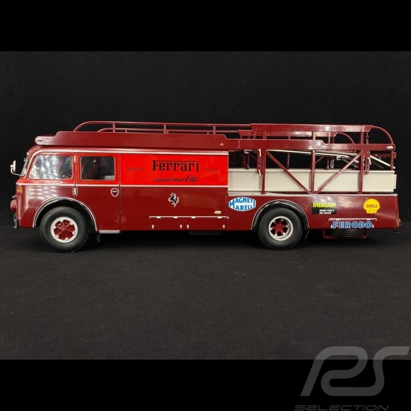 Fiat 642 RN2 Bartoletti Ferrari Renntransporter 1957 sombre rouge 1/18 CMR CMR140