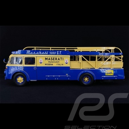 Fiat 642 RN2 Bartoletti Maserati 250F camion truck transporter de course 1957 bleu / beige 1/18 CMR CMR141