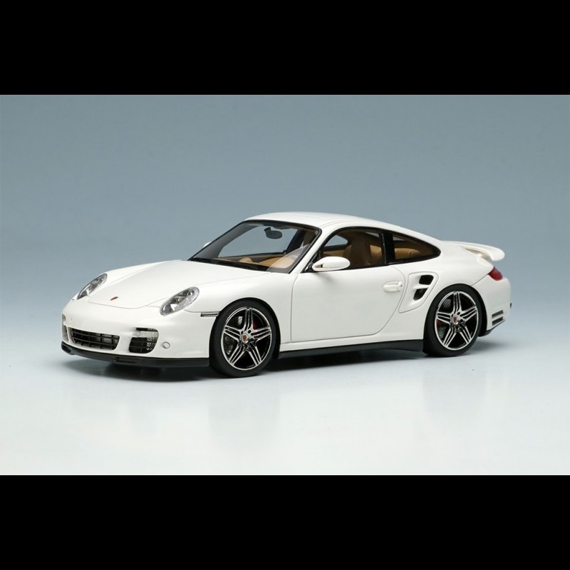 Porsche 911 Turbo Type 997 2006 Carrara White 1/43 Make Up Vision