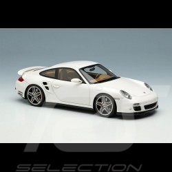 Porsche 911 Turbo Type 997 2006 Carrara White 1/43 Make Up Vision VM190C