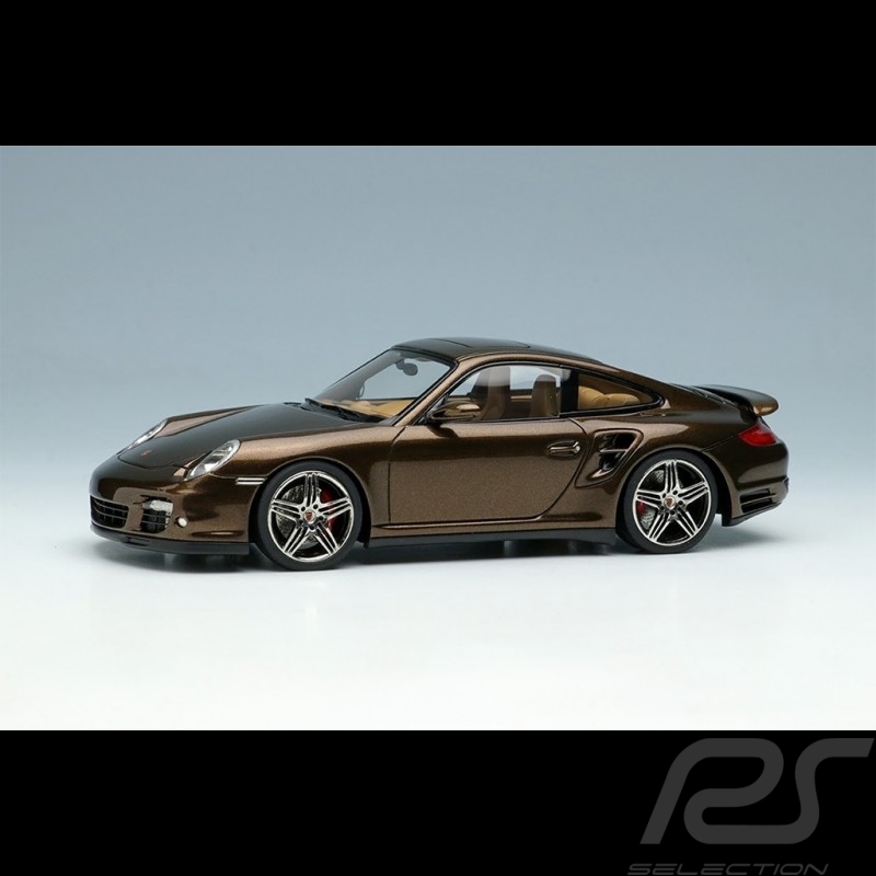 Porsche 911 Turbo Type 997 2006 Macadamia Métallique 1/43 Make Up Vision VM190E