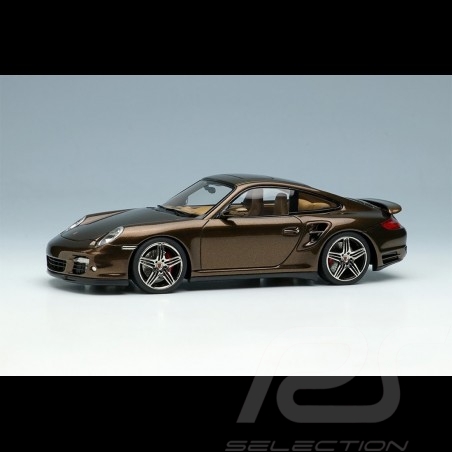 Porsche 911 Turbo Typ 997 2006 Macadamiabraun Metallic 1/43 Make Up Vision VM190E