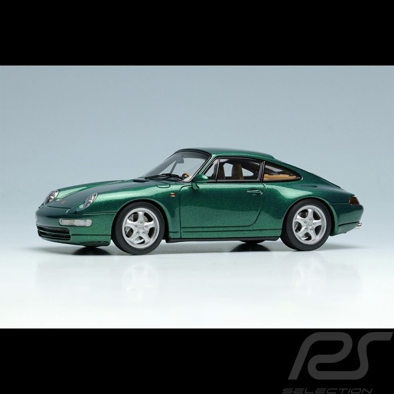 Porsche 911 Carrera 4 Type 993 1995 Vert Foncé dark green dunkelgrün Metallique 1/43 Make Up Vision VM145D