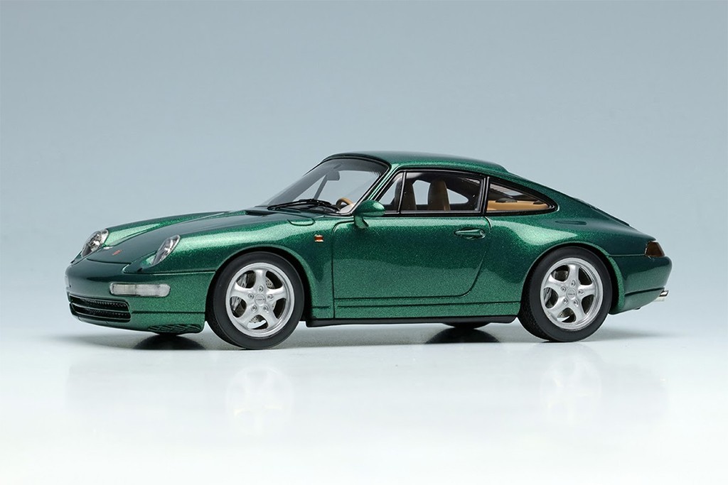 Porsche 911 Carrera 4 Type 993 1995 Dark Green Metallic 1 43 Make Up Vision Vm145d Selection Rs