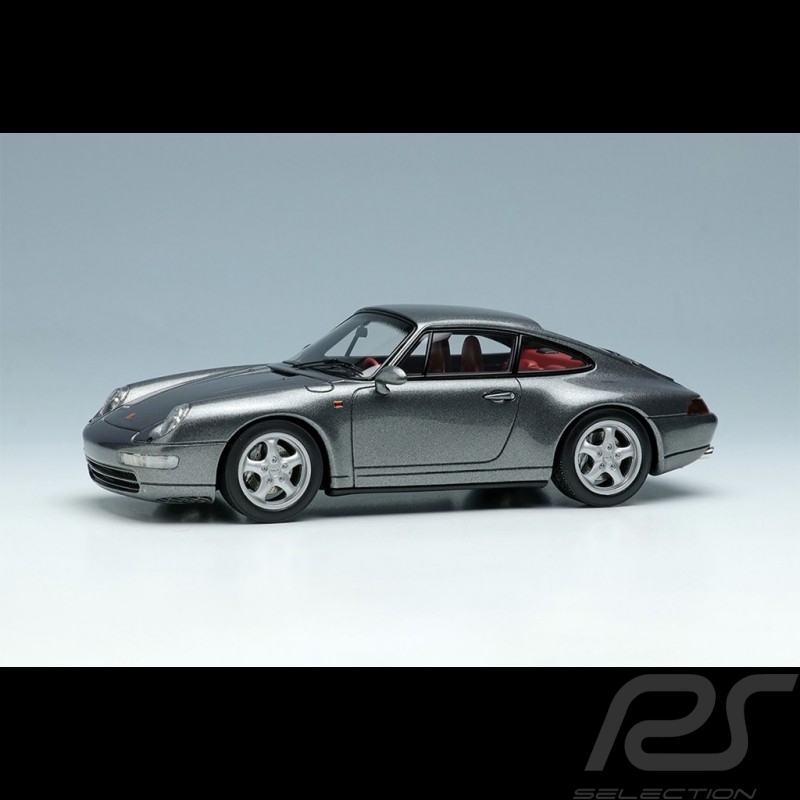 Porsche 911 Carrera 4 Typ 993 1995 Gun Metallic 1/43 Make Up Vision VM145E