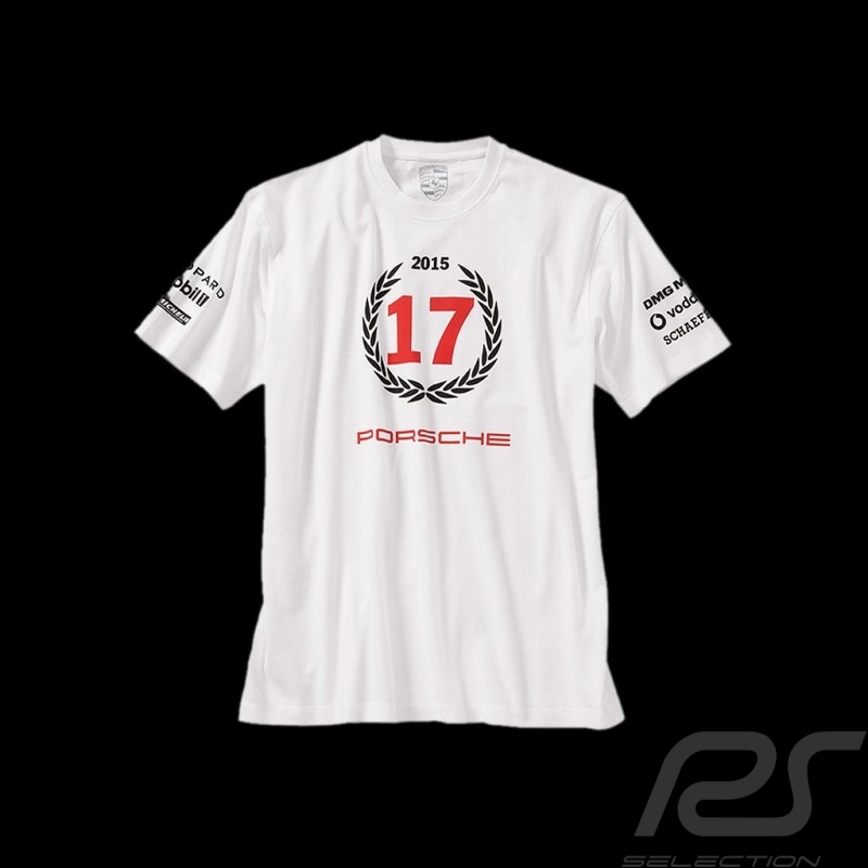 T-shirt Porsche Le Mans 2015 n° 17 mixte blanc Porsche Design WAP971