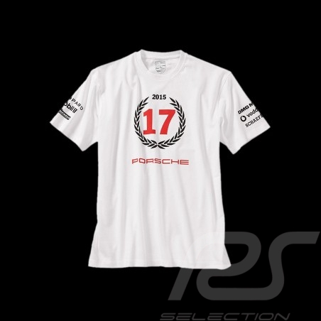 T-shirt Porsche Le Mans 2015 n° 17 Unisex weiß Porsche Design WAP971