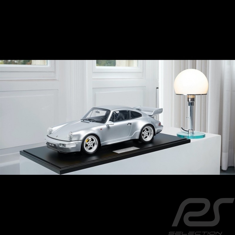 Porsche 911 Carrera RS 3.8 Type 964 1993 Polar Silver Metallic 1/8 Minichamps 800650001