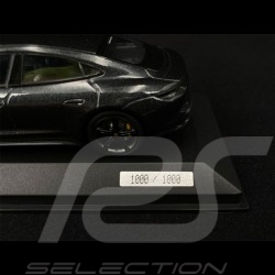 Copy n° 1000 / 1000 Porsche Taycan Turbo S IAA Frankfurt 2019 Volcano Grey 1/43 Minichamps WAP0208510LIAA