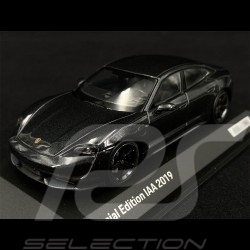 Exemplaire n° 1000 / 1000 Porsche Taycan Turbo S IAA Frankfurt 2019 Gris Volcan 1/43 Minichamps WAP0208510LIAA